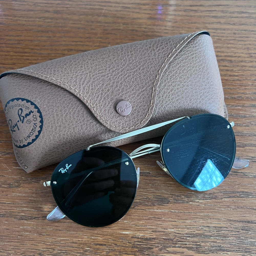 Ray Ban Blaze round sunglasses